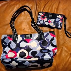 Coach Tote & matching wallet